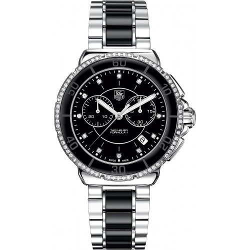Tag Heuer Formula 1 Black Dial Diamond Women's Watch CAH1212-BA0862